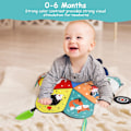 Miniatyrbillede 7 af 8: 1 Tummy Time Pude, ammepude med tyggelegetøj og spejl-legetøj til sikker og sjov mavetid, styrker muskler, egnet til babyer Paint: