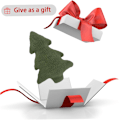 Miniatyrbilde 4 av 7: Julegran pute 15,8x11 tommer 3d treformet pute plysj fylling dekorativ pute søt myk soverom juledekor for stue, sofa kasteputer 40x28 cm
