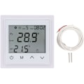 Miniatyrbillede 1 af 8: Hemmevarmesystem Termostat LED Touchscreen Termostat Gulvvarme Temperaturregulator Smart Elektrisk Gulvvarme Termostat AC85V2011250 V 16A (hvid) white