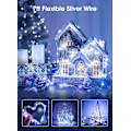 Miniatyrbillede 2 af 4: 6 Pak Batteridrevne Fe-Lys, 7ft 20 LED til DIY Bryllupsdekoration White 6 Pack