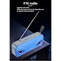 Miniatyrbild 5 av 5: Bluetooth-högtalare Dual Speaker Lighting Portable Card Radio (svart),