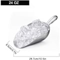 Miniatyrbillede 1 af 4: Iskopper i støbt aluminium, Køkkenredskab til ismaskine (24 oz) 24 OZ
