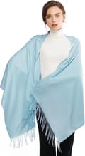 Pashminasjalar och omslag för damer, bröllopssjalar för kvinnor, vinter_max Pale Blue