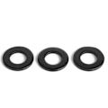 Miniatyrbillede 2 af 4: #6 x 0,375\" OD SAE Sorte Flade Skiver - 100 stk 18-8 (304) Rustfrit Stål Black #6 x 0.375"OD/304