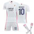 Miniatyrbillede 1 af 2: 20-21 Real adrids nyt sæt Børn Voksne Fodboldtrøje Træningstrøje No.10 MODRIC No.10 MODRIC M