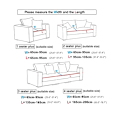 Miniatyrbilde 3 av 7: 1 ST Stretch-setersofaovertrekk for stueunderlag Beskyttelsesdeksel Elastisk trykt trekk Universal for alle årstider sanjiaoxing L-form