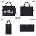 Miniatyrbild 3 av 7: Canvas Tote Väskor för Kvinnor Handväska Tote Väska med Dragkedja Canvas Crossbody Väska för Kontor, Resor
