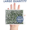 Pikkukuva 4 / 4: 14400 kpl Vihreitä Litteitä Strassisia DIY-Töihin, Vaaleanvihreä/Peridootti, SS10, 2,7-2,9 mm Peridot SS10/14400pcs