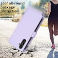Miniatyrbillede 5 af 5: För Samsung A34 5G Enfärgad blixtlåsväska Case Bf19 Style Lila Purp Purple Style F Samsung Galaxy A34 5G