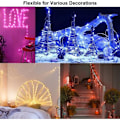 Miniatyrbild 5 av 5: Färgade Fairy Lights, 10m 100 LED USB 16 Multicolor Changing Fairy Lights inomhus Silver Fairy Lights Fjärrkontroll för
