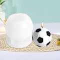 Miniatyrbillede 3 af 7: Fodboldformet Silikonlysform, Lysforme til Lys og Chokolade