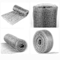 Miniatyrbillede 7 af 8: Rustfrit Stål Masket Net - Dobbeltlags Privatlivsnet til Have Skadedyrsbekæmpelse 127mm x 15m