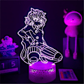 Miniatyrbillede 5 af 5: Usb Anime Manga Neferpitou Figur 3d Led-lampe Soveværelse Dekoration Sengelampe Bedst Til Børn/Venner Gaver Lava Base Neferpitou