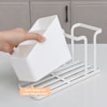 Miniatyrbillede 2 af 8: Kaffekop Dispenser, Bordplads Organizer med Elegant Sort Design til Køkken White