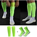 Miniatyrbillede 2 af 7: Professionelle benskinner til mænd Basketball Fodbold Sportsstrømper Voksen Benskyd til unge Kalvestrømper Cover Calcetines Hombre Hvid