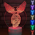 Miniatyrbild 1 av 10: 3D LED-hjort optisk illusionssensor nattlampa med smart T