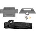 Miniatyrbilde 1 av 8: RC Bilbatteriplate, Batteriholder i Aluminiumlegering med Rem for 1/10 Slash 2WD 5822 5822A Chassis (grå) grå