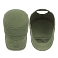 Miniatyrbillede 5 af 7: Ny mode Klassisk Casual Snapback-hatte i bomuld Udendørs sport Cap Flad militær kadet Cap Stil Design Army Green