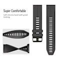 Miniatyrbilde 3 av 7: 22 mm 26 mm silikonrem for Garmin Fenix ​​7X 7 Pro Solar/6X 6 Sapphire 5 5X Plus 3 3HR/Epix QuickFit WatchBand 1:1 Offisiell band style2 Rød style2 Red QuickFit 22mm