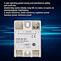 Pikkukuva 2 / 8: SSR-80DD 3-32VDC till 5-60VDC 80A utström DC-AC Solid State Relay SSR-modul för industriell automatiseringsprocess (1 st) 1Pc