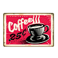 Miniatyrbillede 1 af 7: Metallplade Køkken Bar Vægdekoration Retro Plakater Jernmaleri YD0603AI 20x30cm