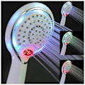 Miniatyrbillede 1 af 5: LED-brushoved, LED-brushoved Håndbruser, 3 farver Temperaturkontrol bruserhoved, LED-temperaturbrushoved, Tem