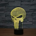 Miniatyrbilde 5 av 8: Punisher Skull 3D-modell Visuell optisk illusjon 7 farger Chan