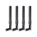 Miniatyrbilde 4 av 5: 4 stk Dual Band Wifi-antenne 2,4ghz 5ghz 5,8ghz 8dbi Mimo Rp-sma hannantenne for wifi-router Wirele -z
