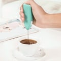 Miniatyrbillede 2 af 4: Elektrisk Mælkeskummer, Batteridrevet Pisk til Kaffe Drikkevarer (Blå) Blue