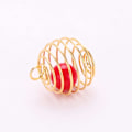 Pikkukuva 2 / 5: Spiral Bead Cages Hopeapinnoitetut Ripustimet Kaulakorun Ripustimet Korujen Valmistukseen Käsityötarvikkeet Kulta gold S M L