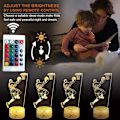 Miniatyrbillede 2 af 10: Kobe 3D natlampe basketball lamper sengelamper til voksne