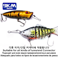Miniatyrbillede 6 af 7: Fiske Snap 50~200st Rustfrit stål Saltvand Fiske Krog Lokkeforbindelse Grej Snapfiske Clip Lock Snap Vægte Trolling Størrelse-6  34mm 55kg 50 stk