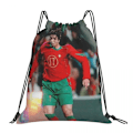 Miniatyrbillede 1 af 5: CR7 Cristiano Ronaldo Rygsække Multifunktionsposer med snøre Snøre Bunt Lomme Sportstaske Bogtasker til rejse studerende style 20