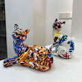 Miniatyrbillede 5 af 7: Harts graffiti kattestatuer | Dekorative pyntefigurer | Bardisk og tilbehør til boligindretning Allt