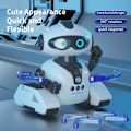 Miniatyrbillede 6 af 7: Mini RC Robot Sensing CADY WIDA Intelligent legetøjsprogrammering Uddannelse Musik Dans Robotter Autofølg Gestkontrol Legetøj til børn hvid robot