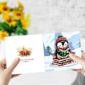 Miniatyrbild 3 av 8: Juldiamantkonst-kortset, 12/8/6/4-pack, DIY handgjorda julkort HK057