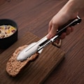 Miniatyrbillede 3 af 5: Mattång 304 rustfrit stål forlænget grilltang (304 9 tommer 23,3 cm)