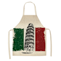 Miniatyrbild 1 av 7: Amerikansk flaggförkläde Kreativ flagg bomull linne Bibs hushållsrengöring Pinafore Hemlagning Förkläden för kvinnor män 5 55x68cm