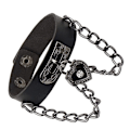 Miniatyrbilde 6 av 7: 2024 Firkant Gotisk Piggarm Bånd Justerbar Punk Rock Armbånd Svart Studded Faux Lær Armbånd For Menn Kvinner Gave To Rad