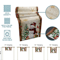 Miniatyrbillede 6 af 7: Julgran Snönman Lin Bord Löpare Kök Matbord Inredning Gård Navidad Xmas Vinterbord Inredning a 180x33cm70x13inch