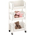 Miniatyrbillede 8 af 8: Rullende Bogvogn til Børn, Multi-Niveau Organizer med Hjul til Små Rum 3rd floor