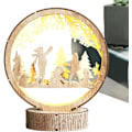Miniatyrbilde 3 av 8: Jullampe | LED-lampe | Nattlampe | Bord | LED-julelampe | batteridrevet barnerom skrivebord kreativ LED-borddekorasjoner for gutter jenter soverom b