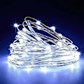 Miniatyrbilde 1 av 4: 2-pakning 33FT 100 LED-lyslenker, Batteridrevet fjernkontroll for bryllup White