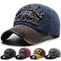 Miniatyrbillede 2 af 7: Retro Brevbroderi Baseballkepsar Vår Sommar Män Kvinnor Bomull Justerbar Casual Hip Hop Streetwear Solhattar y2k hatt black Justerbar