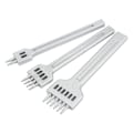 Miniatyrbilde 7 av 10: Lær Gaffel 2 Tænder 4 Tænder 6 Tænder Zink Legering Hvit Fin Glans Stor Orifice Utslipp Speil Finish Sømg Gaffel 4mm