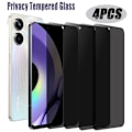 Miniatyrbild 1 av 10: 4 st härdat glas för Realme 9 Pro 5G Anti-spy skärmskydd