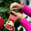 Miniatyrbilde 3 av 8: Juledekorasjoner - Juleposer, Pepperkake-mann juleposer, Søte peisdekorasjoner, Juletrær, Utendørs soverom, Julegran, Sengedør, Fest Damer