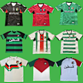 Miniatyrbillede 2 af 2: 2024 Palestina Fodboldtrøjer Sort Center Stripe Fodboldtrøje Retfærdighed March Fodbold Uniform Jersey Fodboldtrøje A S