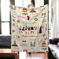 Miniatyrbilde 4 av 5: Julegaveidé for fans - Swiftie søt vinterteppe - 1989 turnéinspirert gave til henne [DB] 75cm*100cm 75cm*100cm