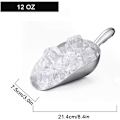 Miniatyrbillede 2 af 4: Støbt Aluminium Iskube-Ske, 12 oz Køkkenhjælpeværktøjsskovl til Ismaskine og Mad 12 OZ